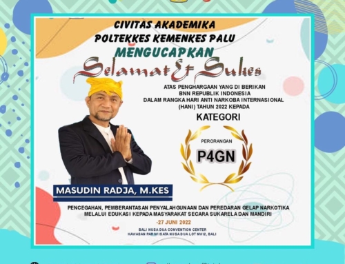 Selamat dan Sukses kepada Bapak Masudin Radja, M.Kes (Wakil Direktur III) atas penghargaan yang diberikan oleh BNN Republik Indonesia dalam rangka Hari Anti Narkoba Internasional (HANI) Tahun 2022