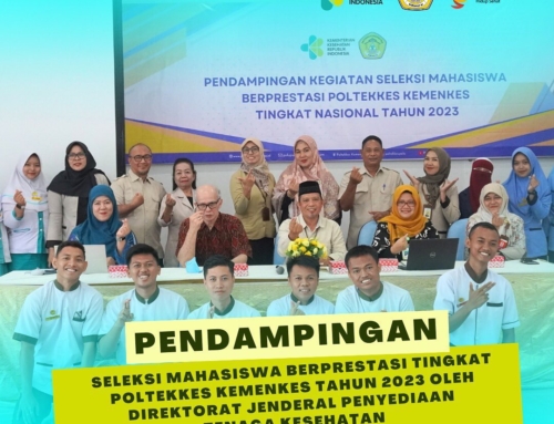 Kegiatan pendampingan oleh Direktorat Jenderal Penyediaan Tenaga Kesehatan dalam rangka seleksi Mahasiswa Berprestasi Poltekkes Kemenkes tingkat nasional tahun 2023