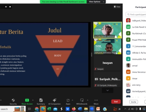 Poltekkes Kemenkes Palu Gelar Pelatihan Penulisan Rilis Berita Pelaksanaan Penelitian dan Pengabdian Masyarakat
