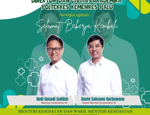 Direktur & Civitas Akademika Polkespalu mengucapkan selamat kembali bertugas dan sukses kepada Bapak Ir. Budi Gunadi Sadikin,CHFC.,CLU sebagai Menteri Kesehatan RI dan Bapak Prof.dr.Dante Saksono Harbuwono,Sp.PD-KEMD., Ph.D