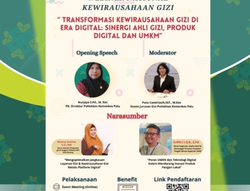 Webinar Nasional Kewirausahaan Gizi yang bertemakan : “Transformasi Kewirausahaan Gizi di Era Digital : Sinergi Ahli Gizi, Produk Digital dan UMKM”