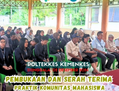 Pembukaan dan serah terima praktik KOMUNITAS Mahasiswa Sarjana Terapan Keperawatan Poltekkes Kemenkes Paludi Desa Lumbum Petigo Kec. Tanah Ntovea Donggala